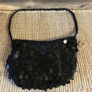 The‎ Sak Black Sequin Classic Mini Purse